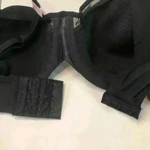 Bali Women’s Smoothing Comfort Breathable Cups Adjustable Straps Black Bra 34D - Picture 6 of 9